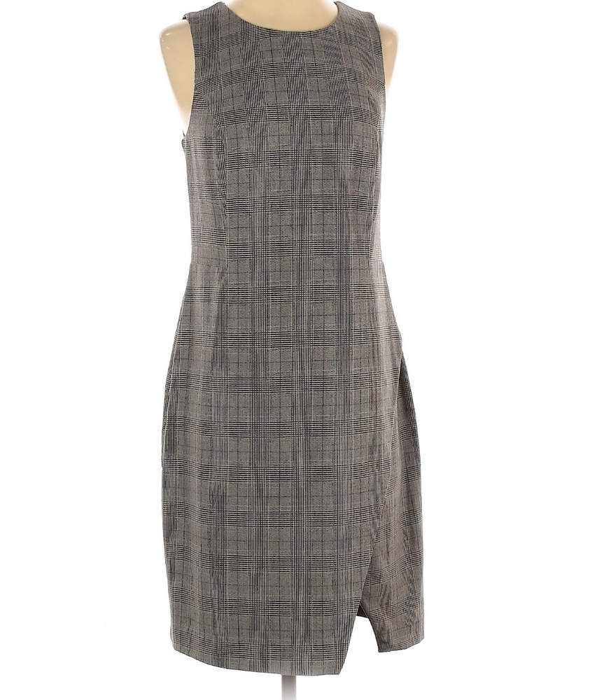 Banana republic plaid knee length dress